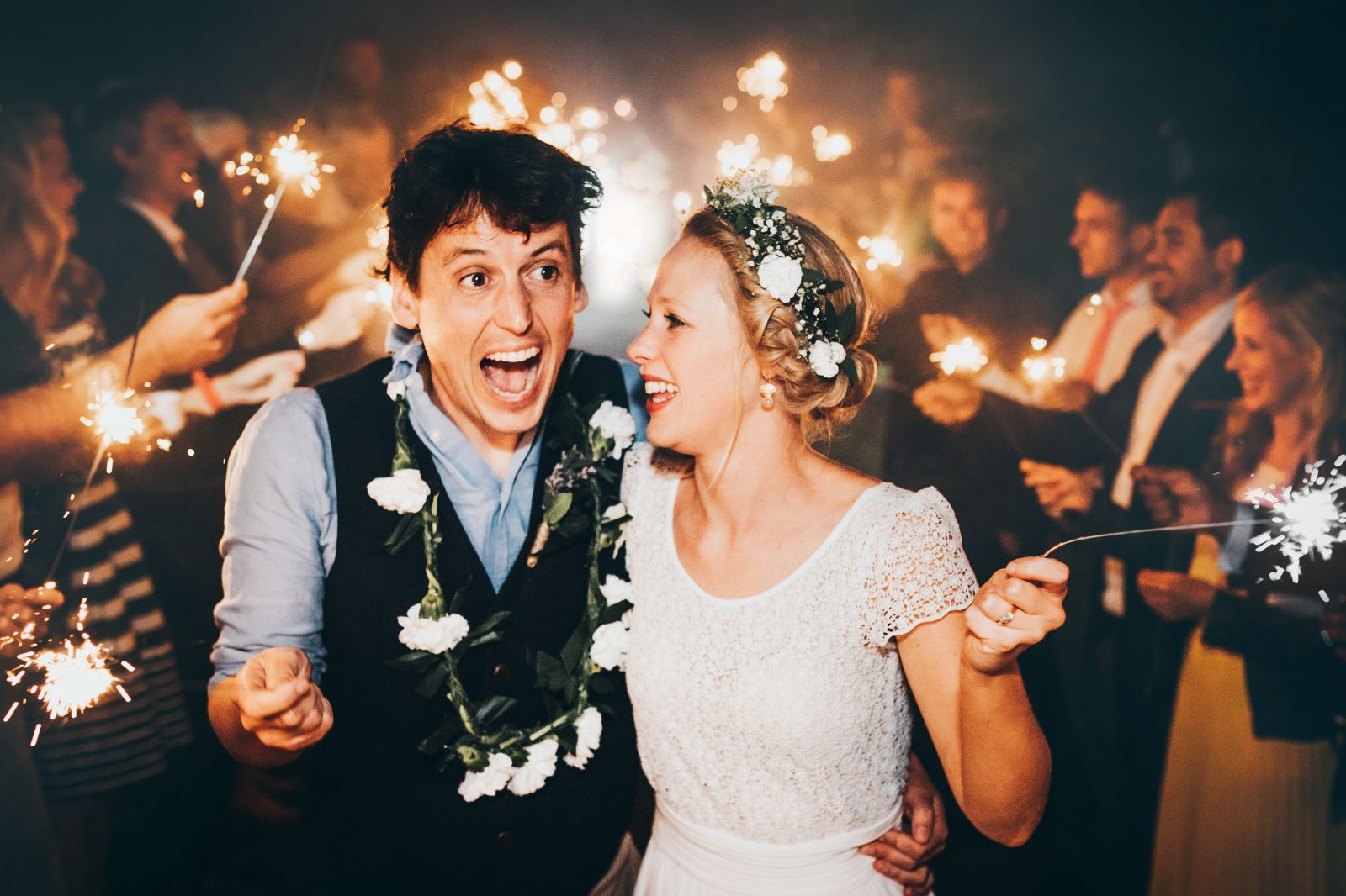 Image Showing Beautiul Candid Moments of Bride and Groom